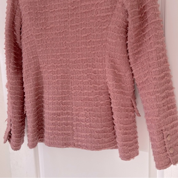 L’agence Tweed Chamberlain Blazer in Dusty Pink Size 2 - Picture 12 of 13